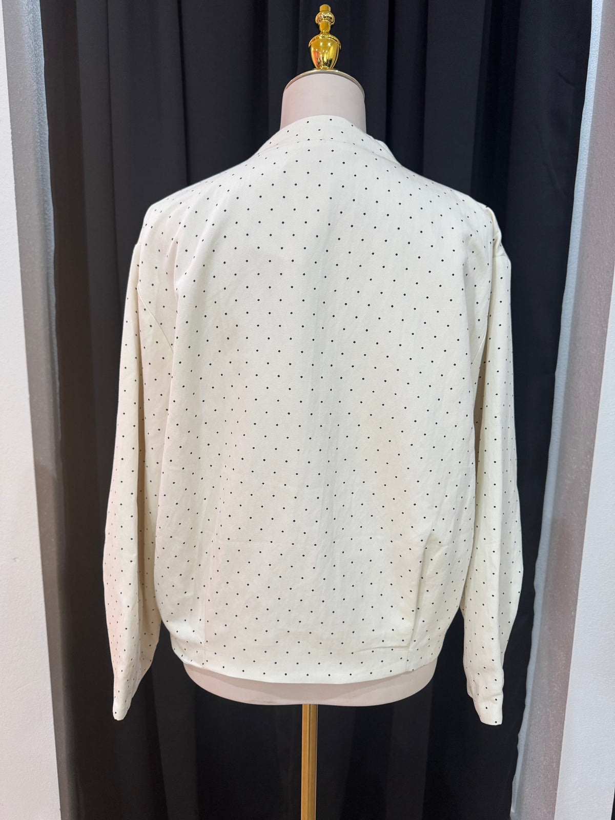 Worthy Polka Dot Bomber Jacket