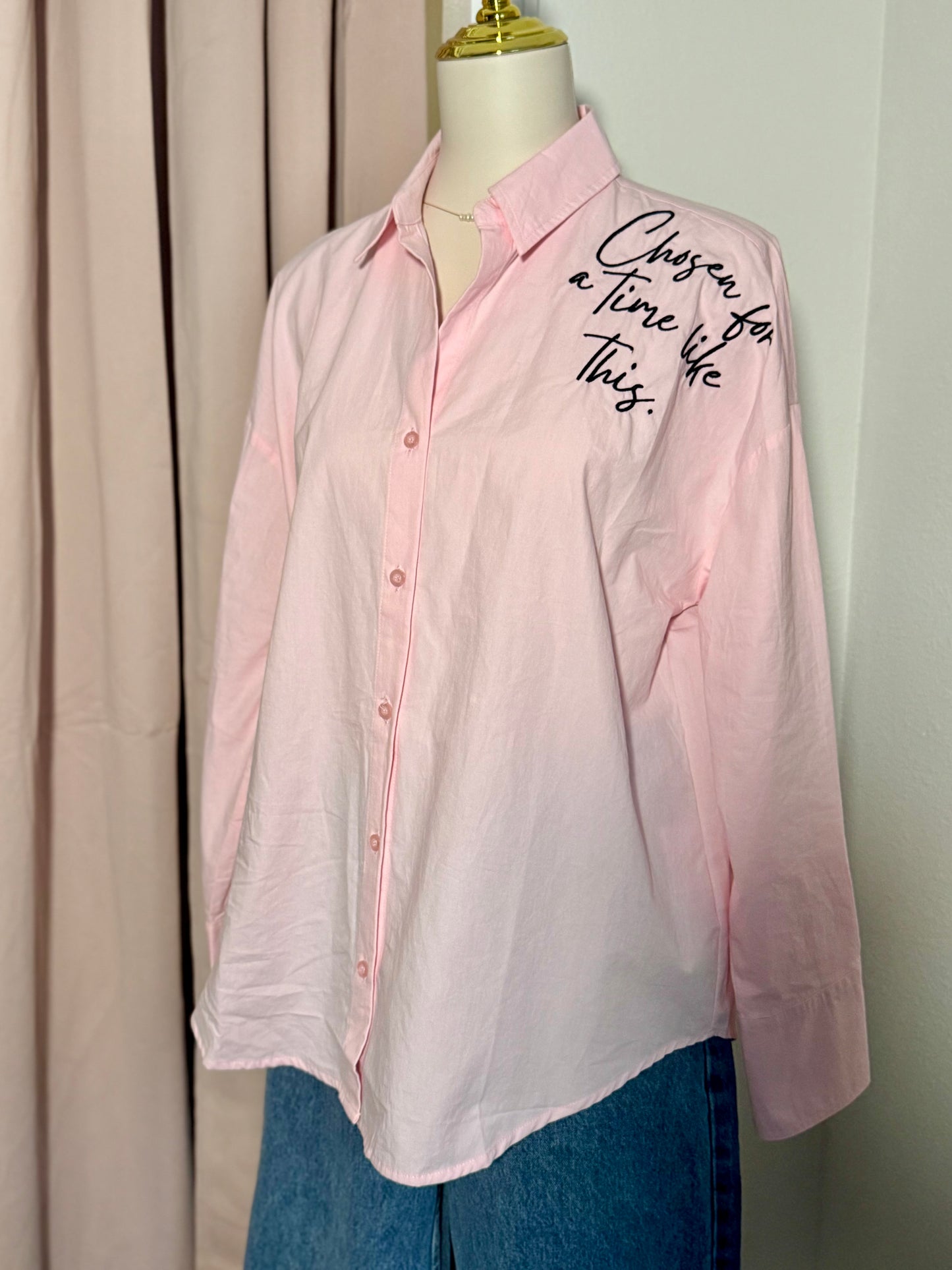 Esther 4:14 Button Top