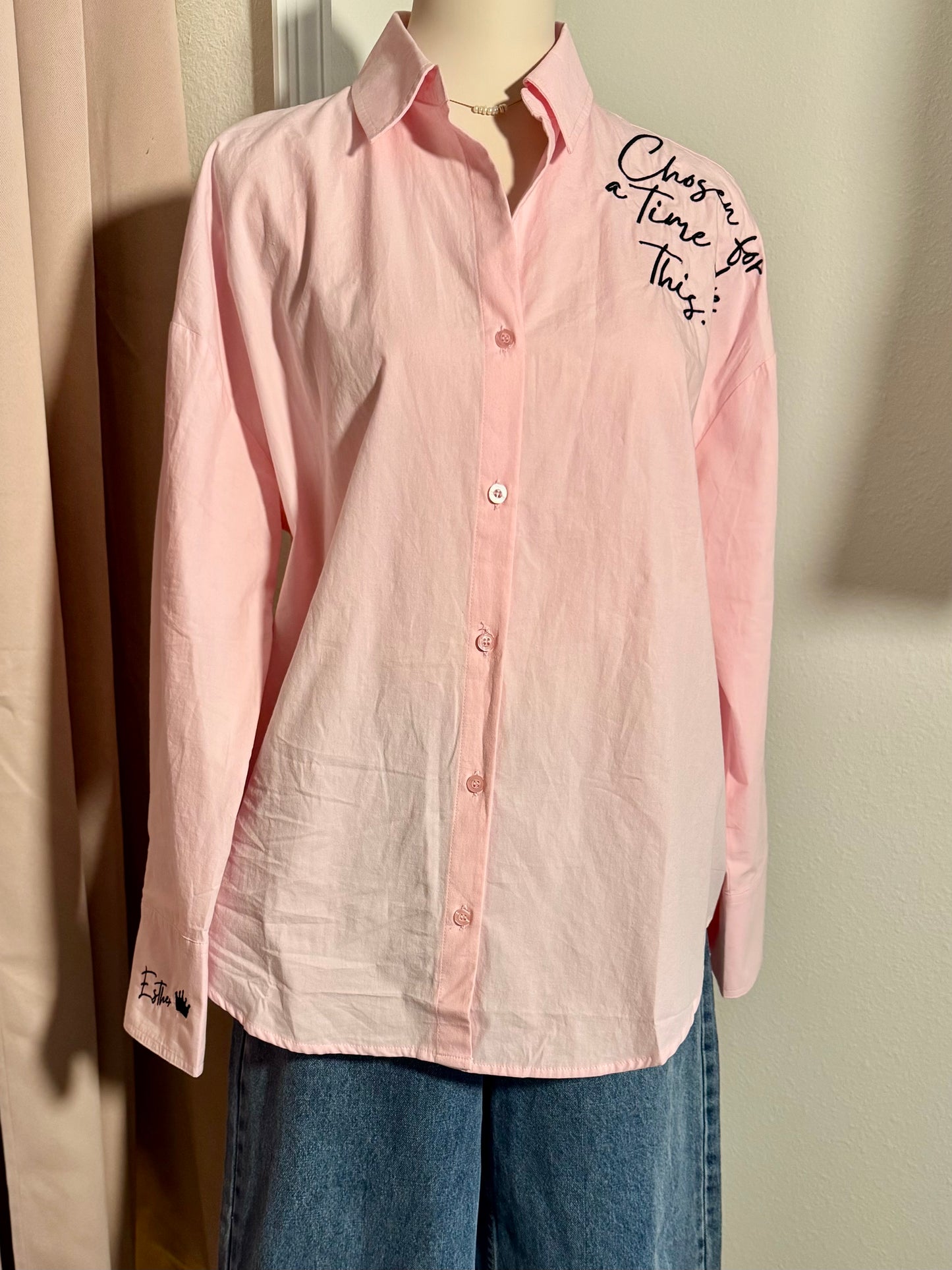 Esther 4:14 Button Top