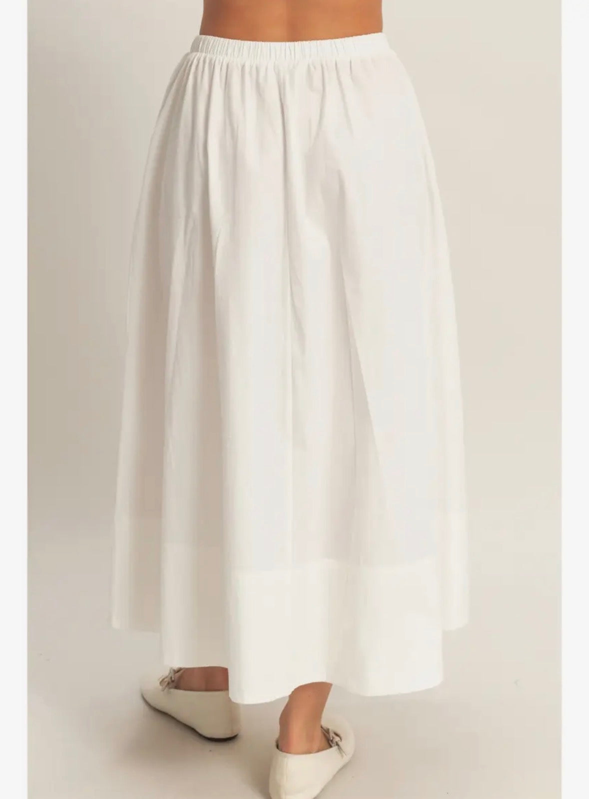 White Midi Skirt