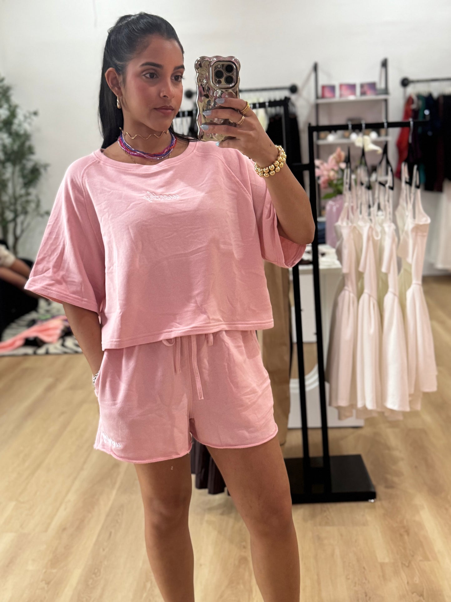 Pink worthy crop top