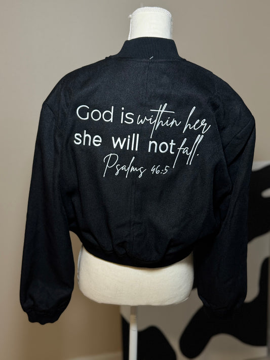 Psalms 46:5 Bomber Jacket