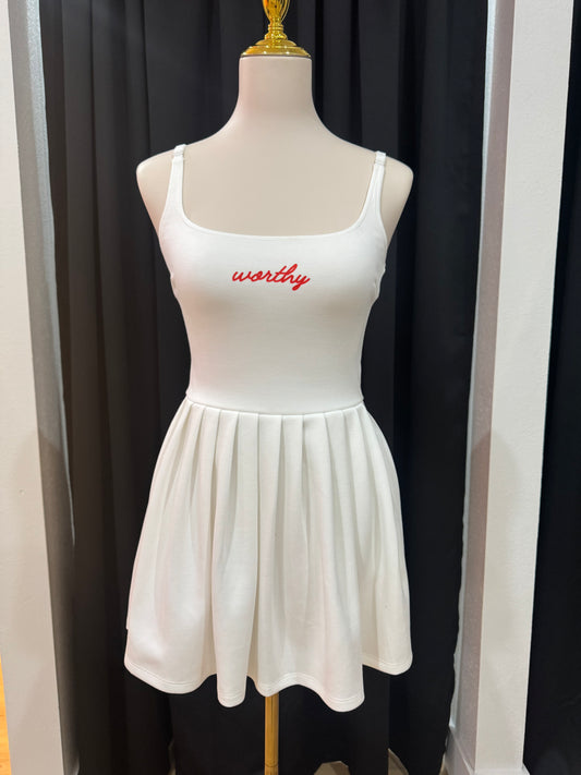 Worthy White active dress